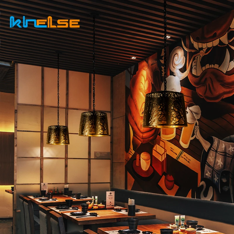 Промышленная ретро-люстра с вырезами круглый декор для ресторана бара отеля