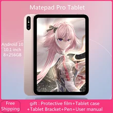 Tablet 10.1 inch Matepad Pro Tablet Android 1920x1200 4G Network 8GB RAM 256GB ROM Ten Core tablette android Google Play Type-C