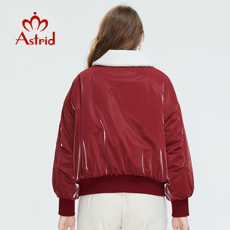 Astrid 2021 Женская осенне-зимняя куртка женские парки пальто красное короткое