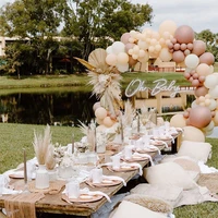 balloons cream peach garland kit wedding decoration chrome rose gold white balloon arch birthday party supplies balloon diy arch