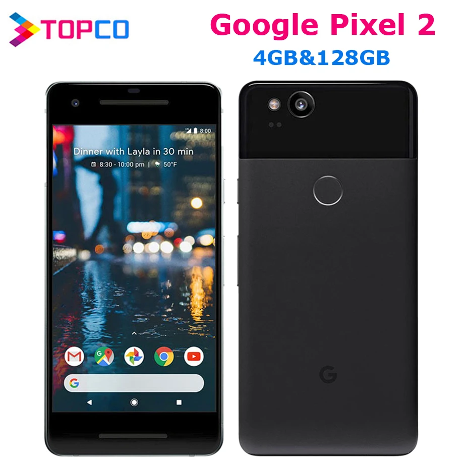 Google Pixel 2 Оригинальный разблокированный GSM 4G LTE Android мобильный телефон экран 5