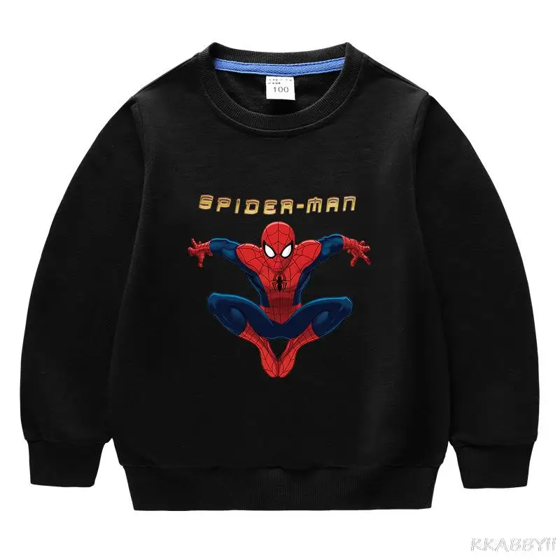 Детский свитер с длинным рукавом и изображением Человека-паука | Детская одежда