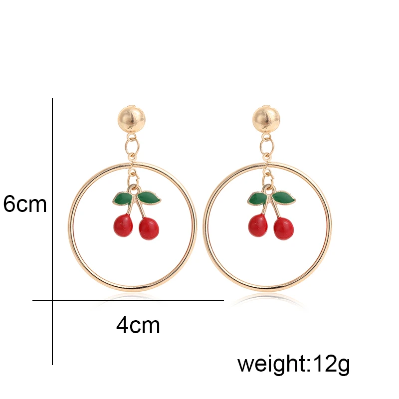 Женские серьги капельки с фруктами LNRNAN модные украшения из клубники ананаса