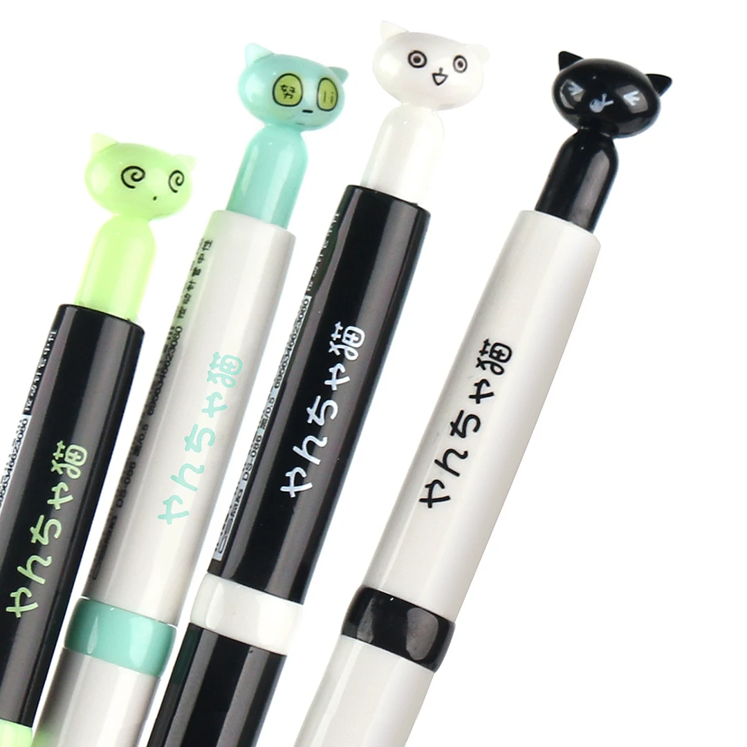 4 шт./партия мультфильм милый Гель лак с эффектом кошачьего глаза ручки 0 5 мм