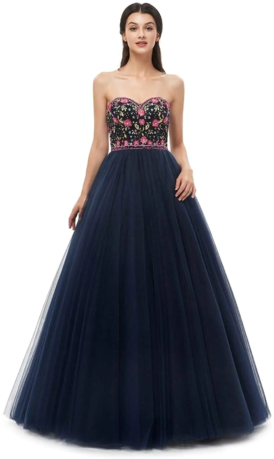 

Женское бальное платье с бисером, длинное Тюлевое платье с открытыми плечами и бисером