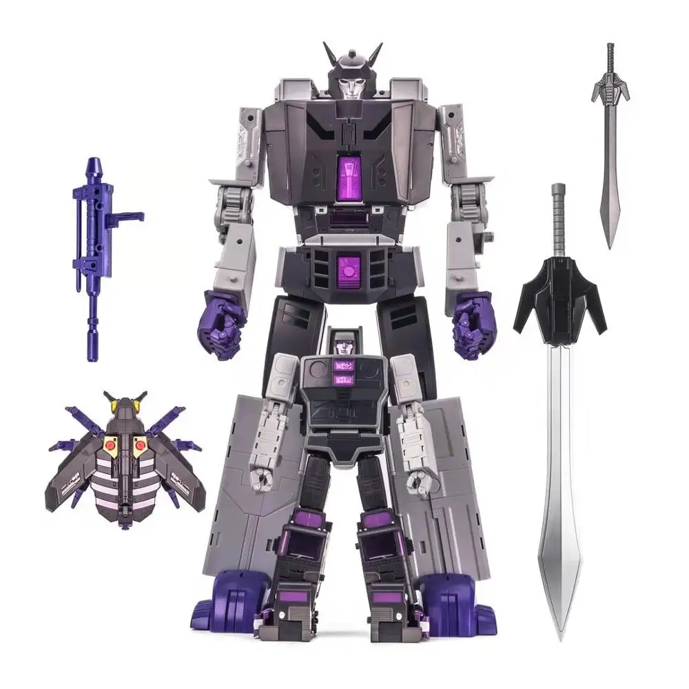 В наличии DX9 трансформация D14 D-14 Motormaster Menasor Capone Attila с прицепом фигурка Робот