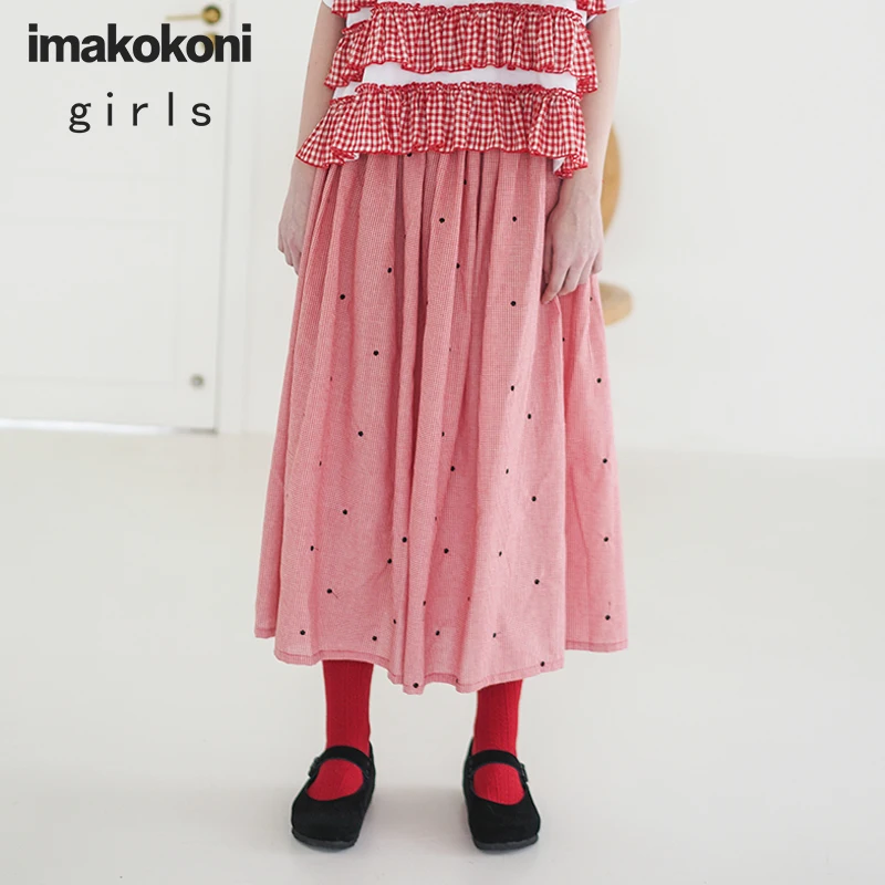 Короткая юбка imakokoni сетчатая в горошек подходит для плотной юбки до бедра
