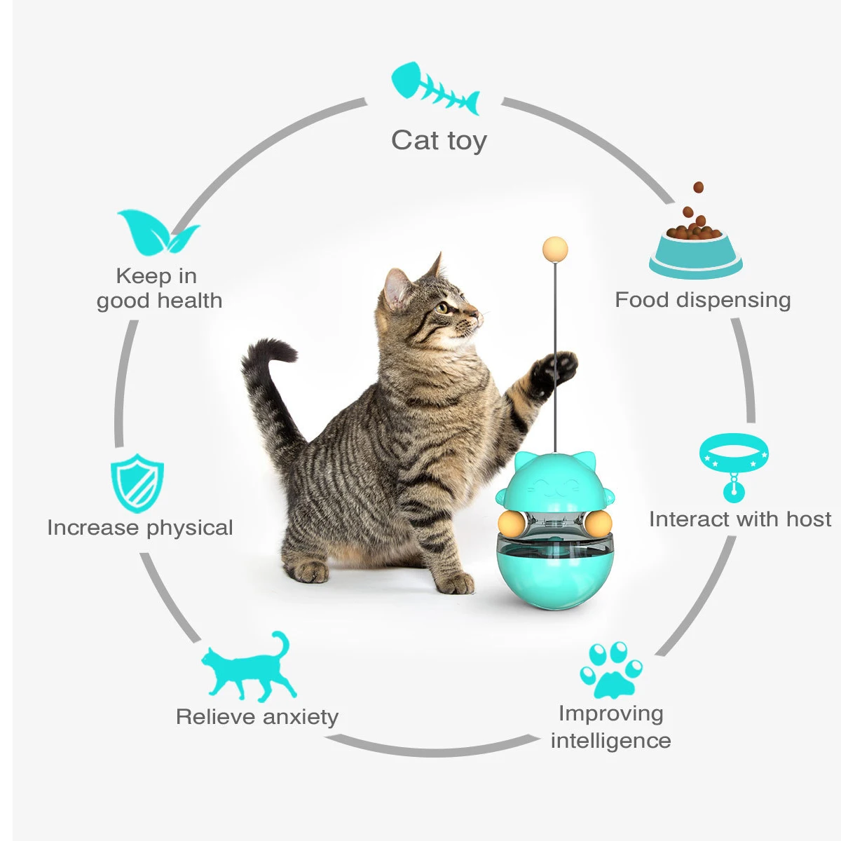 

Cat accessories Leaking Ball Funny Cat Stick Tumblers Cat Toys Interactive Gatos Scratcher Pet Products Cat Treat Toy