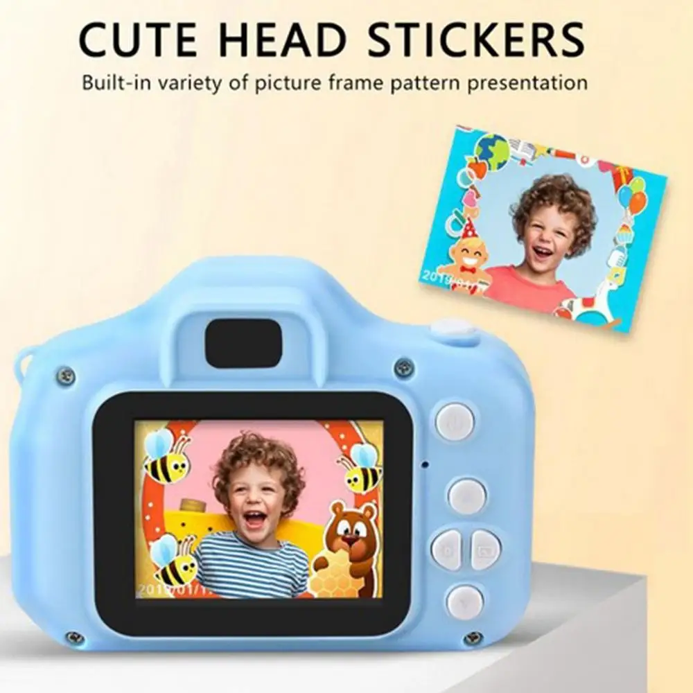 Cartoon Style Exquisite Mini Children Camera Small SLR High Definition Digital Camera With 8G Memory Card
