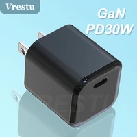pd30w usb type c pps power adapter quick charger fast charger eu portable travel wall charger for iphone 13 ipad samsung xiaomi