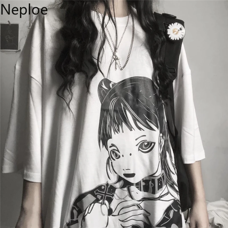 Женские футболки с принтом в стиле Харадзюку летние весенние 2020 корейские