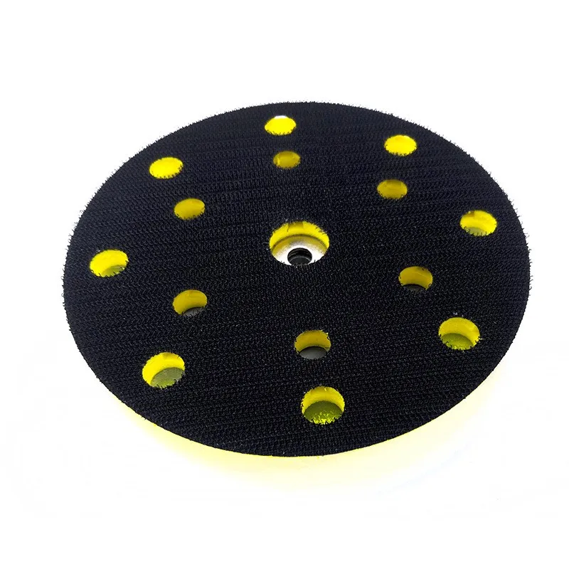 

1pcs 6 Inch Flocking Sandpaper Sucker Sanding Pad 15 Holes For Polishing Grinding Disc Power Pneumatic Sander Parts New