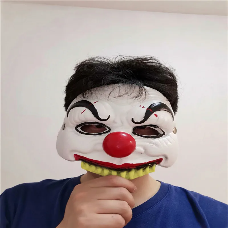 

Halloween Party Cosplay Clown Mask Adult Child Mask Decoration Party Tricky Fun Mask Fool' Day Gift Cosplay Mask 20cm