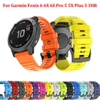 26 мм спортивный силиконовый ремешок для Garmin Fenix 6X 6 6S Pro 5X 5 5S Plus 3 HR Smartwatch 20 22 мм EasyFit Quick Release wirstband