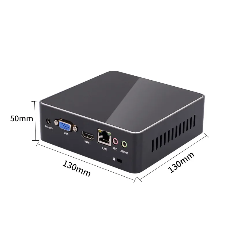 Intel Core i5 5200U вентилятор двухъядерный мини ПК Windows 10 неттоп 4K HTPC тонкий клиент