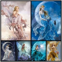 butterfly fairy picture 5d diy diamond painting full drill mosaic picture cross stitch kit home decoration handmade gift