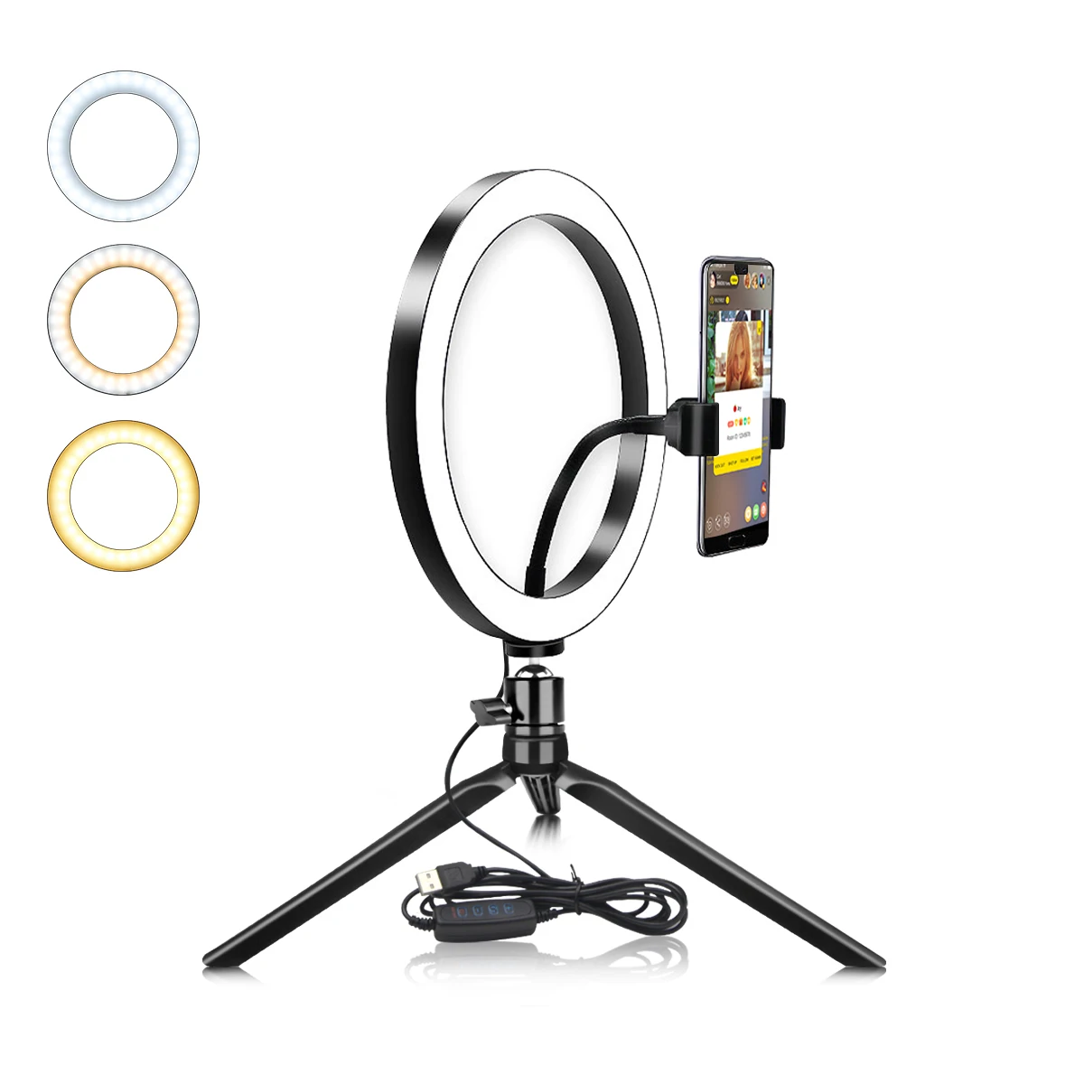 

Led Selfie Lamp Ring Novelty Makeup Lightings Led lights Decoration Mobile Phones Photo Night Light Mirror Neon Sign Selfie Ring