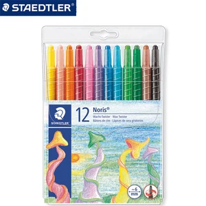 12 цветов crayons STAEDTLER 221 NWP12 Crayons вращающийся Телескопический для начальной школы Детский рисунок граффити