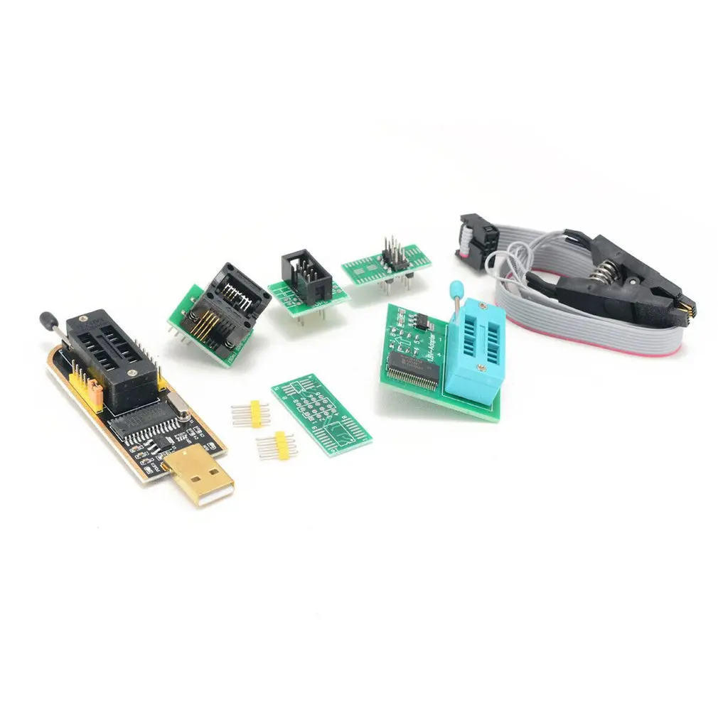 Программист SOIC8 SOP8 тестовый зажим для EEPROM 93CXX/25CXX/24CXX WCH341A Flash BIOS USB 1 8 V адаптер Soic8
