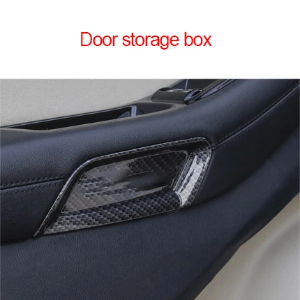 carbon fiber Для Ford Edge ABS Хромированная дверь из углеродного волокна Коробка для хранения 1 шт - Цвет: carbon fiber