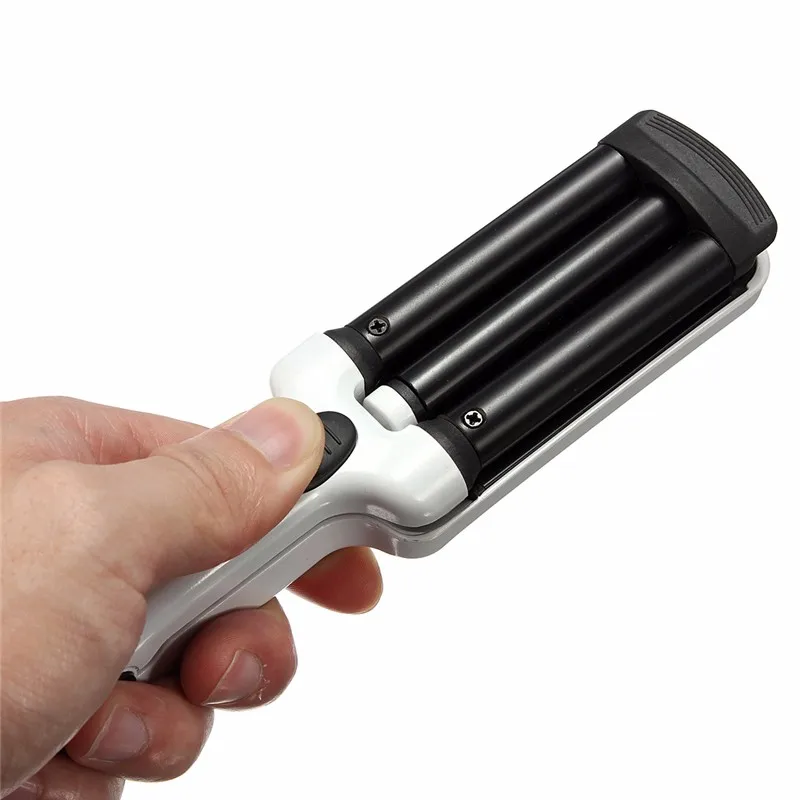 

3 Barrel Ceramic Hair Curler Crimper Curling Iron Tong Waving Wand Roller Beauty Personal Care Appliance 200V Salon Tools