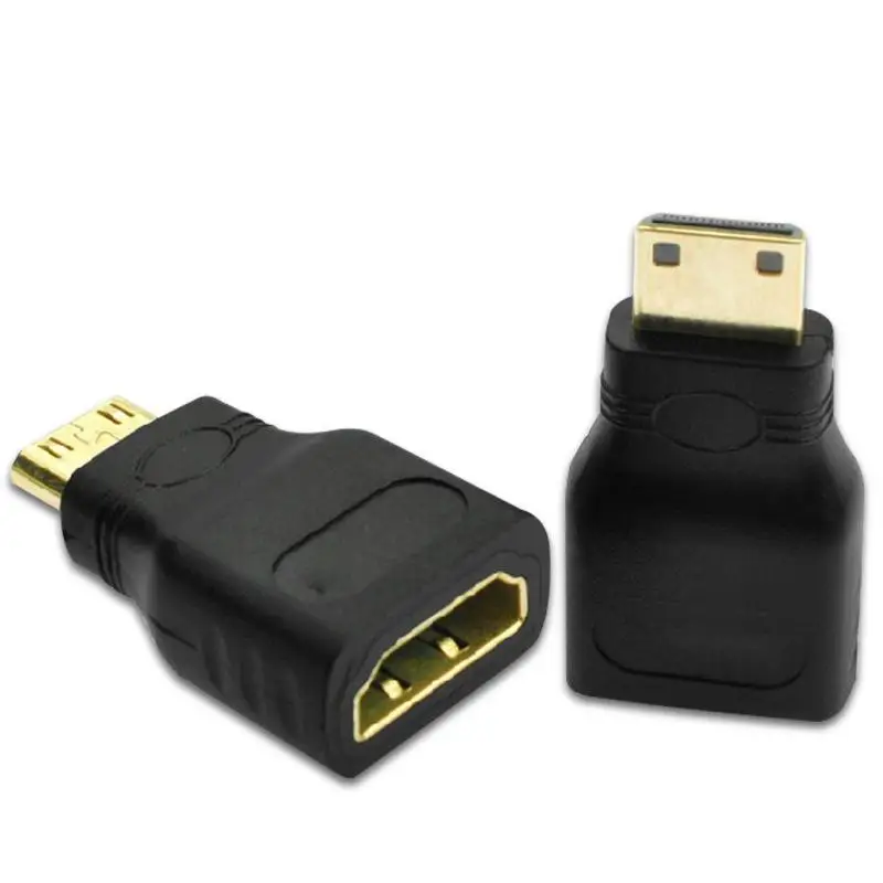 Адаптер Mini HDMI-совместимый с HDMI-позолоченный 1,4 3D удлинитель 1080P преобразователь Аудио и видео преобразователь