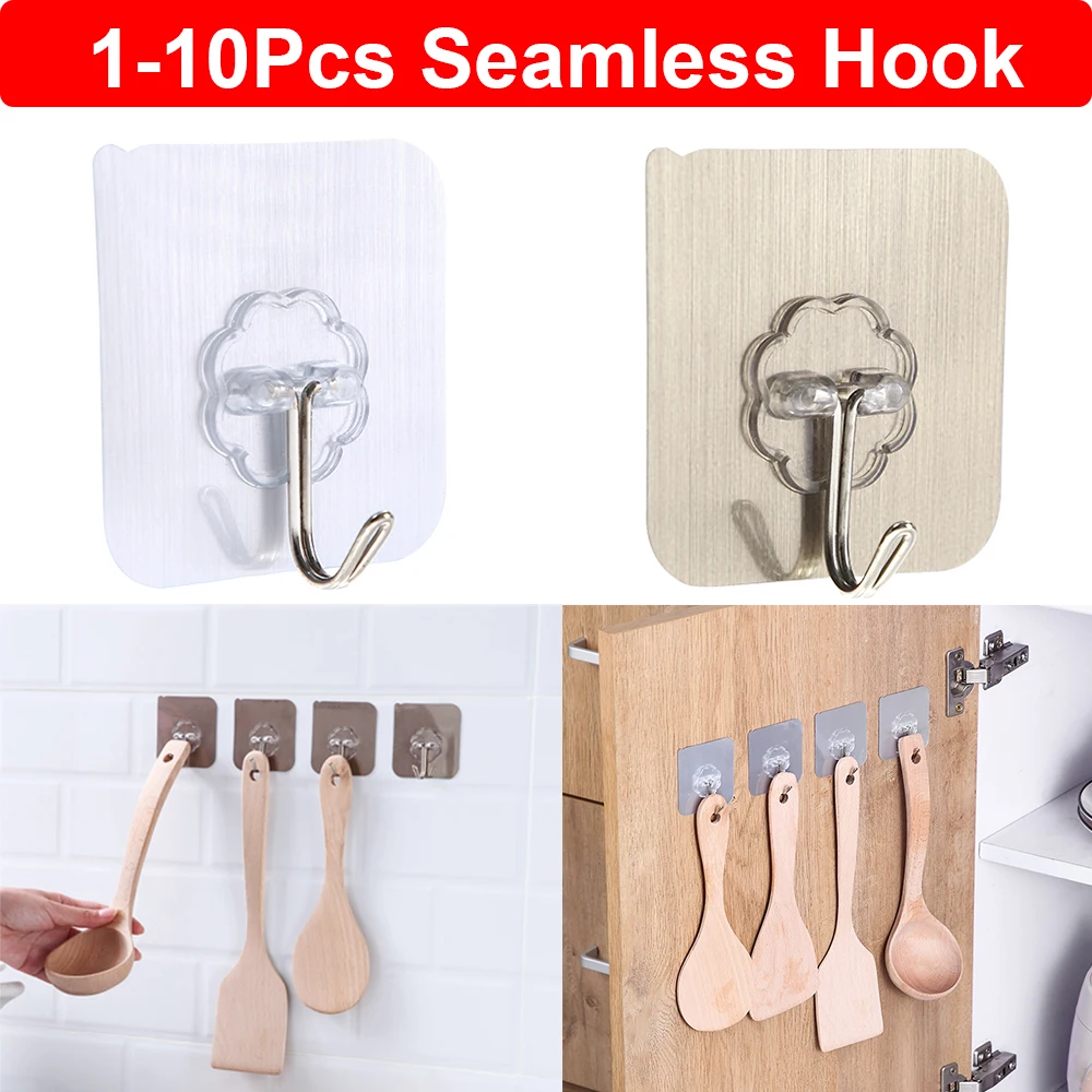 Крючок для дома кухни крючок бесшовного крепления водонепроницаемые