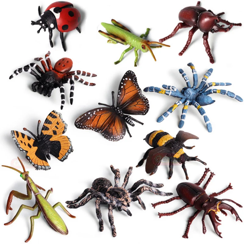Горячая Распродажа насекомое модель животных Бабочка Кузнечик фигурка паука