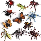 Горячая Распродажа, модель насекомых, животных, Бабочка, кузнечик, паук, экшн-фигурка, фигурка Богомола, пчела, миниатюрная развивающая игрушка для детей