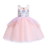 kids party dresses unicorn dress children carnival cosplay costume for girls elegant princess dress girls clothing