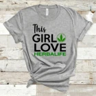 Футболка с надписью This Girl Love Herbalife, забавная футболка с надписью Питание Herbalife, милые топы Ulzzang, женские повседневные рубашки, футболка в стиле Харадзюку, 2020