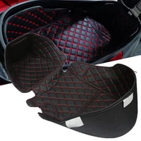 motorcycle pu leather storage box mat seat bucket pad rear trunk cargo liner protector for yamaha xmax 300 xmax300 2013 2020