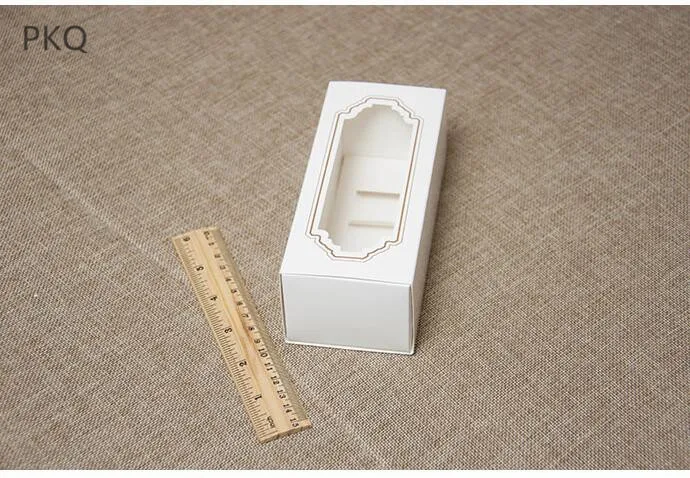 10 шт./лот белая коробка для макарон с прозрачным окном упаковки десертов Макарон