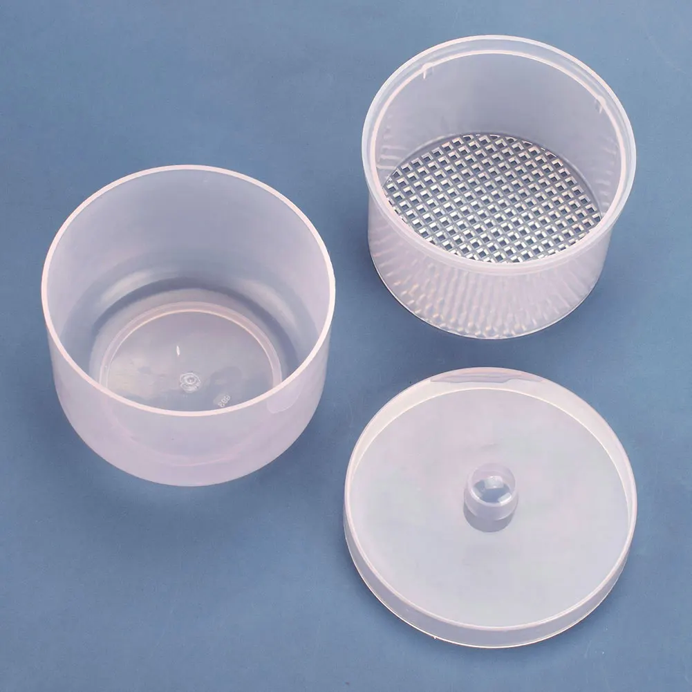 

Nail Drill Bit Organizer Sanding Head Storage Stand Multiple Holes Nail Dill Tools Dustproof Container Box Cover for Home Salon