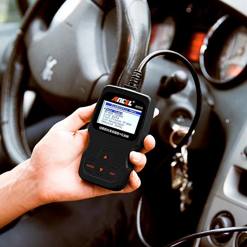 Автомобильный сканер Ancel AD310 OBD2 диагностический инструмент Obdii считыватель кодов