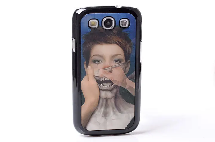 DYNAMIC Movie Video Film Effect rive lady face show terror skull PC Hard Back Shell Cover Case For Samsung Galaxy S3 SIII i9300 | Мобильные