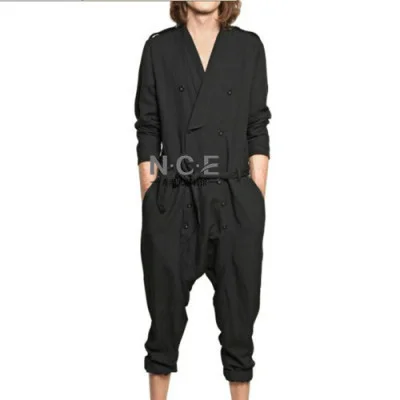 

Мужской Свободный комбинезон в американском и европейском стиле на весну и лето