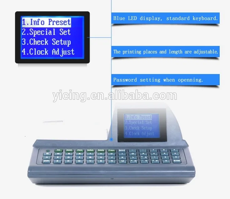 Интеллигентая(ый) автоматический Full-Keyboard проверить печать принтер чеков писатель проверить пишущая машинка