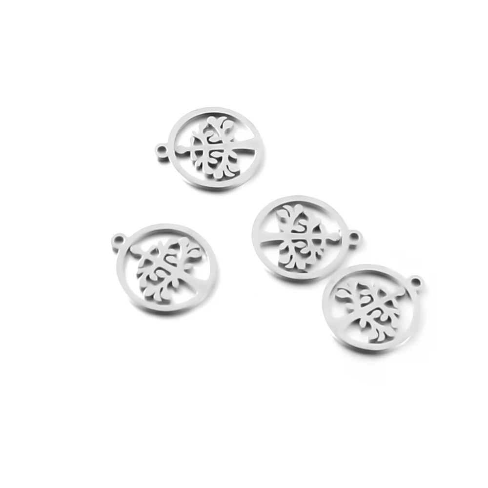 Semitree 10 шт./лот ожерелье из нержавеющей стали с подвеской в виде Древа Жизни