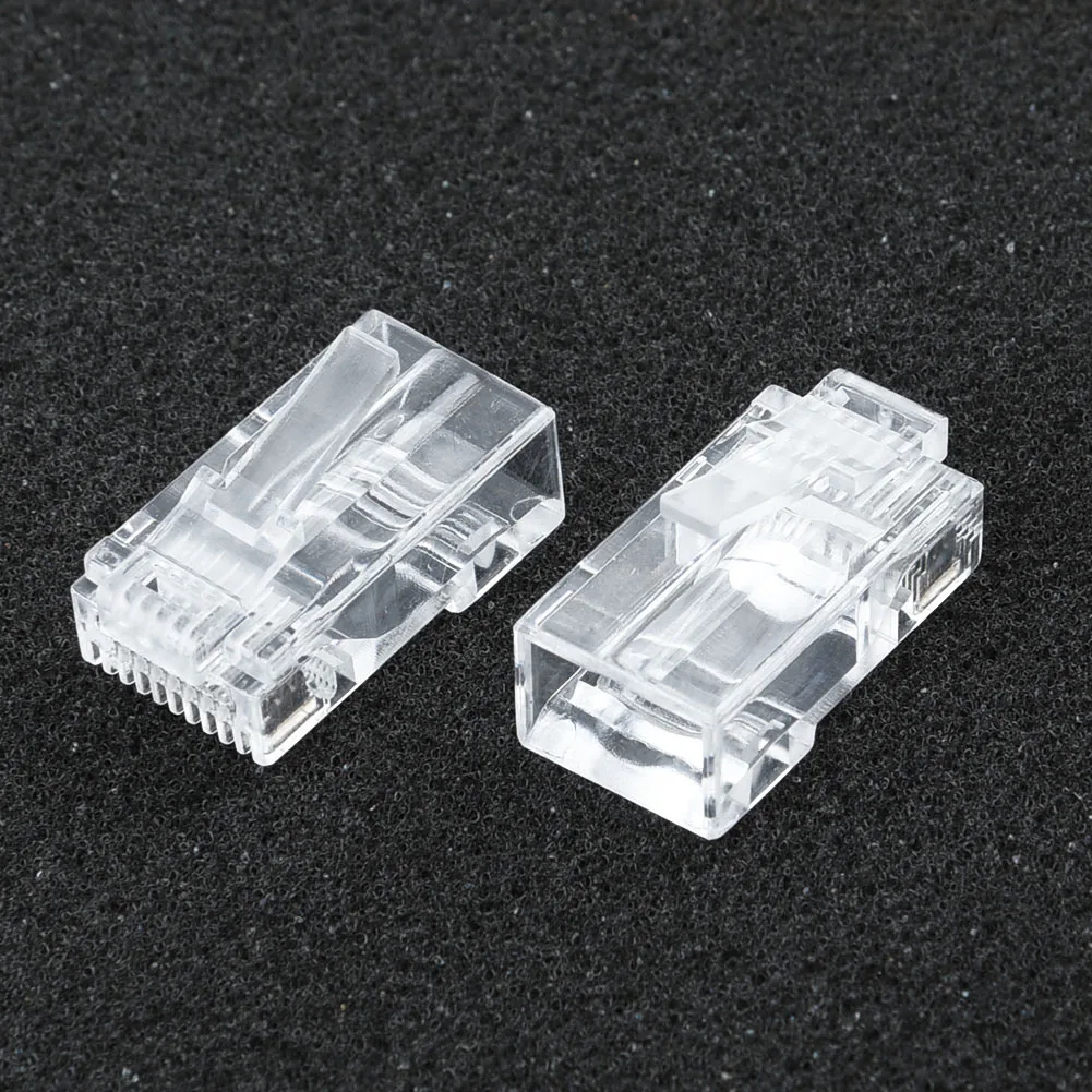 Разъемы 50 шт. разъемы CAT6 разъем EZ RJ45 сетевой кабель модульный проходной 8P8C для