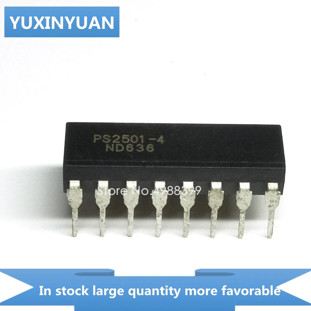 YUXINYUAN 5 шт. PS2501-4 PS2501 PS25014 PS S2501-4 2501 DIP16 в наличии | Электронные компоненты и