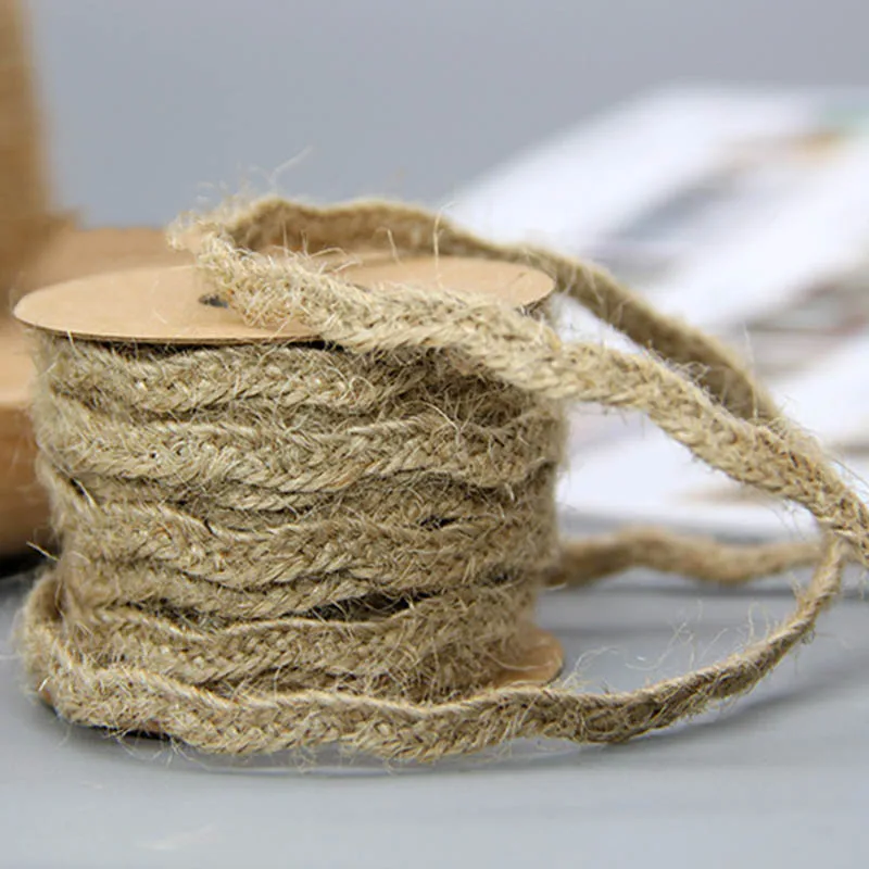 5 м DIY ручной работы нить макраме шнур веревки деревенский ткачество пеньковая веревка многофункциональная мешочная нить оберточная кордная нить джутовый шпагат