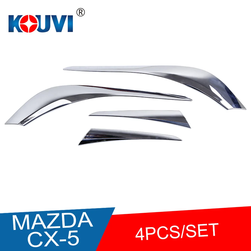 Для Mazda CX 5 CX5 2017 2018 19 ABS хром задний фонарь лампа украшение в полоску Накладка 4 шт.