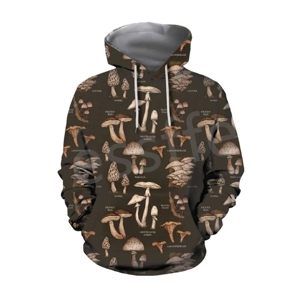 

Tessffel NewFashion Plants Mushroom Fungus Camo Hippie Colorful Harajuku 3DPrint Men/Women Funny Pullover Casual Zip Hoodies B5