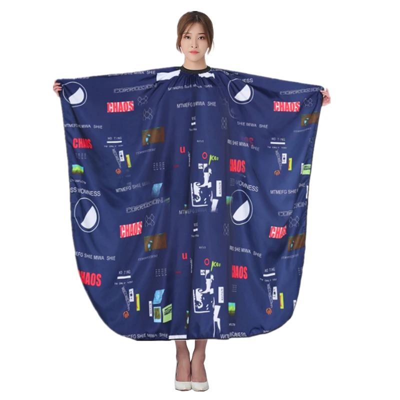 

Salon Professional Waterproof Haircut Cape Barber Shop Hairdressing Apron Trend Graffiti Cape Hairdresser Styling Apron Gown