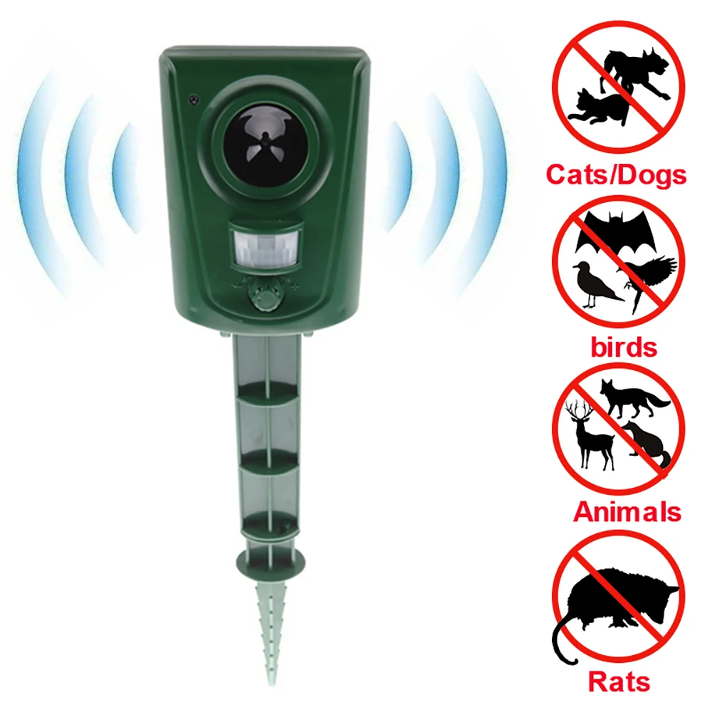 Уличный ультразвуковой отпугиватель животных вредителей птиц крыс Отпугиватель