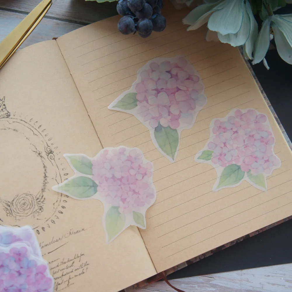30 шт. DIY Orchard Фиолетовый Дизайн гортензии бумага как оригинальное творчество фон