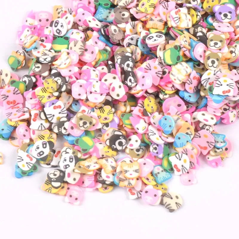 10 г/лот полимера горячая мягкая глина бусины непористой смешанные цвета милые