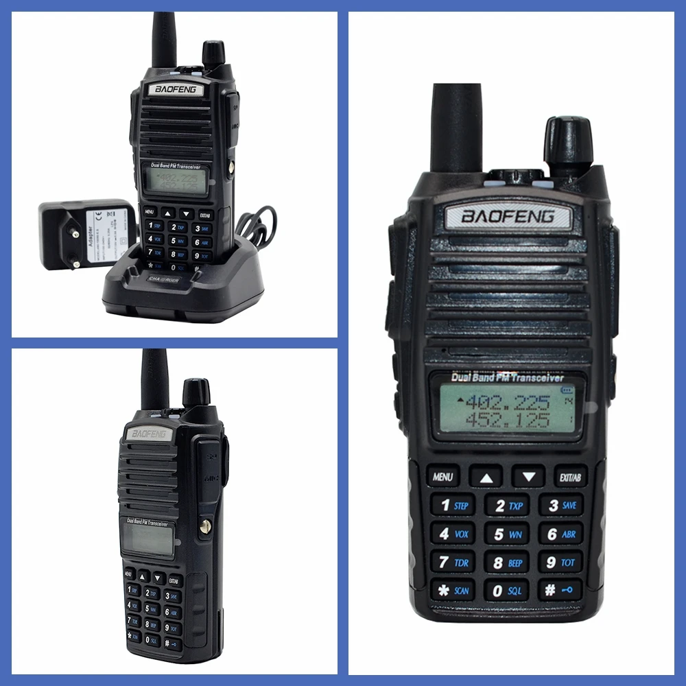 Baofeng двухстороннее радио UV-82 рация 8 Вт 128 канал двухдиапазонный УКВ 136-174 МГц 400-520 МГц Портативный Baofeng UV82 радиоприемник