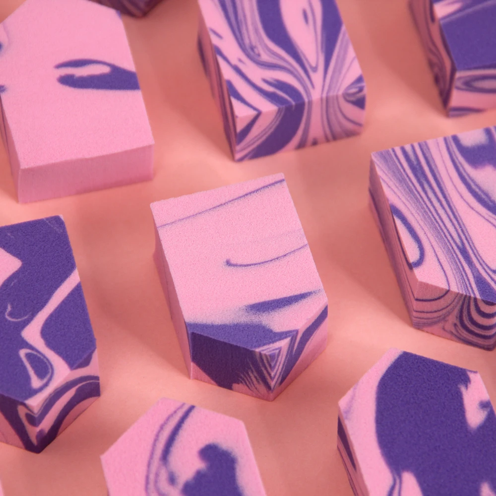 1 шт. крутящаяся косметическая губка белый и красный спонж для макияжа мягкий